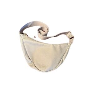 July Everyday Crescent Cream-Natural Crossbody Bag